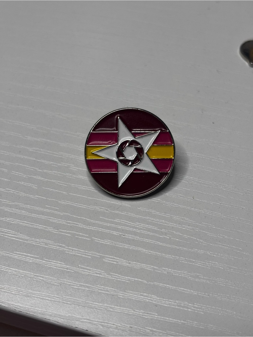 Agig logo enamel pin